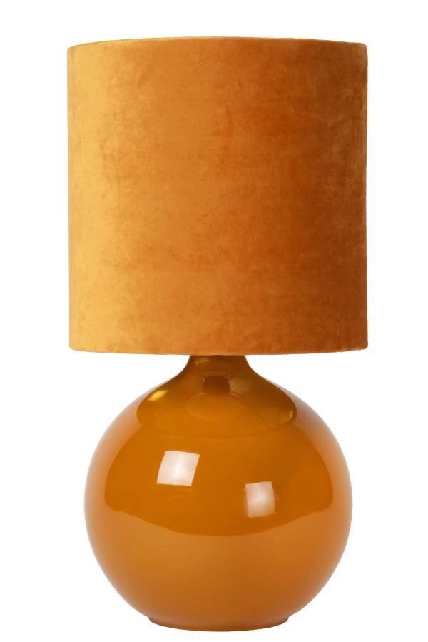 Lucide ESTERAD - Table lamp - Ø 24 cm - 1xE14 - Ocher Yellow - turned off